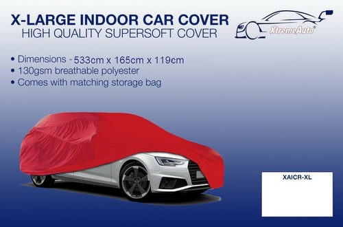 Red indoor car cover - red,