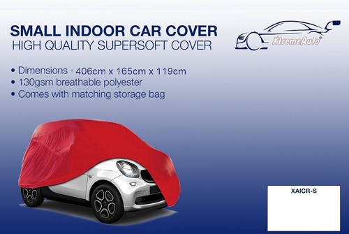 Small red indoor car cover - small,